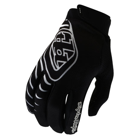 Troy Lee Designs GP Pro Mono MX-Handschuhe in Schwarz mit robustem Material und verstellbarem Handgelenk, für sicheren Motorradsport.