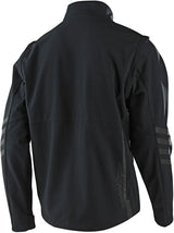Troy Lee Designs Scout Softshell-Jacke für Freizeit, schwarze Softshell-Bekleidung mit Reißverschluss und Kapuze.