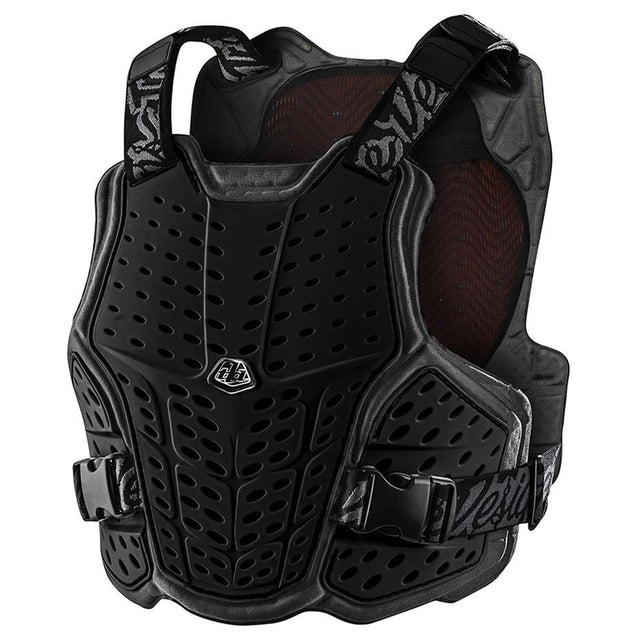 Schwarzer Troy Lee Designs Rockfight Ce Flex Brustprotektor für Schutz bei Extremsportarten, flexible und langlebige Protektion