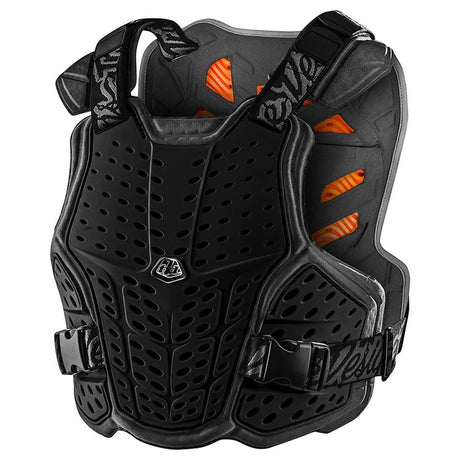 Schwarzer Troy Lee Designs Rockfight Ce Brustprotektor für Schutz beim Radfahren oder Motocross, mit gepolstertem Brustschutz