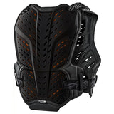 Schwarzer Troy Lee Designs Rockfight Ce Brustprotektor, robuster Schutz für den Oberkörper, sichtbar auf dem Produktbild.