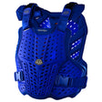 Troy Lee Designs Rockfight Brustprotektor in Blau, gepolstert, mit Schutzplatten, für Radsport und Biking.