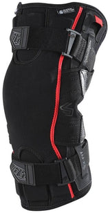 Troy Lee Designs 6400 Knieorthese Protektoren, schwarzes, gepolstertes Kniemodell für Schutz bei Sportarten