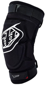 Troy Lee Designs T Bone Knieschoner, robuste Protektoren für Knie, schwarzes, gepolstertes Design für Schutz beim Radfahren.