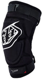 Troy Lee Designs T Bone Knieschoner, robuste Protektoren für Knie, schwarzes, gepolstertes Design für Schutz beim Radfahren.