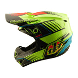 Gelber Troy Lee Designs GP Pro Segment Jugend Motocrosshelm mit sichtbaren Belüftungsöffnungen und stabilem Visier
