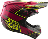 Motocrosshelm Troy Lee Designs GP Pro Mips für Kinder, Segment Fuchsia, mit robustem Schutz und auffälligem Design