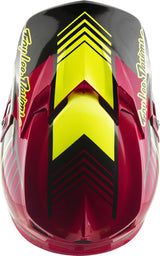 Kinder Motocrosshelm Troy Lee Designs GP Pro Mips in Segment Fuchsia mit Visier und Belüftungsöffnungen