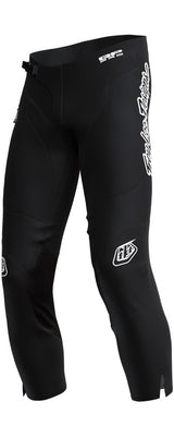 Schwarze Troy Lee Designs GP Pro Mono Jugend-Motorradhose, MX-Hose mit robustem Material und sportlichem Design.