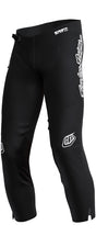 Schwarze Troy Lee Designs GP Pro Mono Jugend-Motorradhose, MX-Hose mit robustem Material und sportlichem Design.