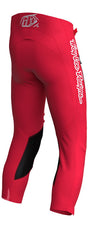Rote Troy Lee Designs GP Pro Mono Jugend-MX-Hose mit robustem Material und verstellbaren Bündchen, für jungen Motocross-Fahrer