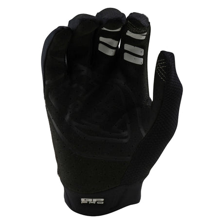 Schwarze Troy Lee Designs GP Pro Mono Jugend MX-Handschuhe mit Polsterung und strapazierfähigem Material.