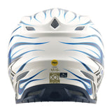 Troy Lee Designs Se5 Composite Motocrosshelm in Blau mit Torch-Design, leichter Helm für Offroad-Motocrossfahrer