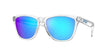 OAKLEY Frogskins S Sonnenbrille Crystal Clear - Prizm Sapphire Gläser