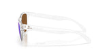 OAKLEY Frogskins S Sonnenbrille mit poliertem klaren Rahmen und Prizm Violet Gläsern, modischer Schutz für die Augen