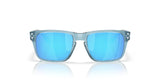OAKLEY Holbrook XXS Sonnenbrille in transparent Stonewash mit Prizm Sapphire Gläsern, stilvolle Brille mit sichtbaren Gläsern.