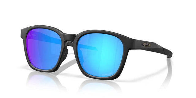 OAKLEY Shackle Sonnenbrille in mattem Schwarz mit Prizm Sapphire Gläsern, sportlicher und stilvoller Augenschutz