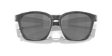OAKLEY Shackle Sonnenbrille in mattem Schwarz mit Camo-Design und Prizm Schwarz Gläser, sportliche Brille für den Alltag