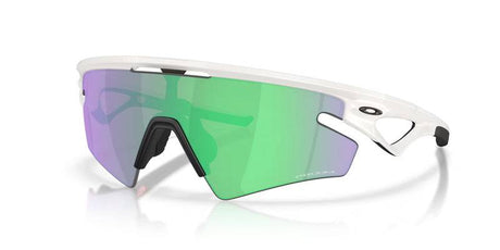 OAKLEY Sphaera™ Slash Sonnenbrille in mattem Vapor mit Prizm Road Jade Gläser, stilvolle Sportsonnenbrille, Nahaufnahme