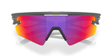 OAKLEY Sphaera™ Slash Sonnenbrille in mattem Carbon mit Prizm Road Gläsern, sportliche Brille für Radfahrer und Outdoor-Aktivitäten
