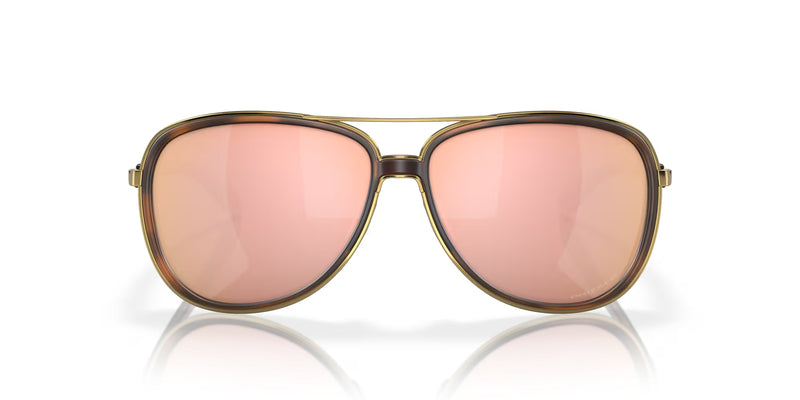OAKLEY Split Time Sonnenbrille braun Tortoise - Prizm Rose Gold Polarized Gläser