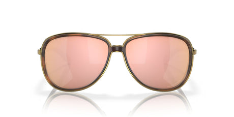 OAKLEY Split Time Sonnenbrille braun Tortoise - Prizm Rose Gold Polarized Gläser