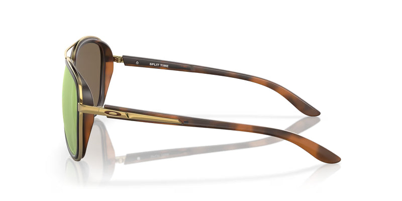 OAKLEY Split Time Sonnenbrille braun Tortoise - Prizm Rose Gold Polarized Gläser