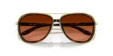 OAKLEY Split Time Sonnenbrille in Braun Tortoise mit Prizm braun Gradient Gläser, stilvolle Sonnenbrille für Damen und Herren
