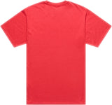 Jugend T-Shirt von TROY LEE DESIGNS, Signature Serie, in leuchtendem Scarlet, lässige Freizeitbekleidung, sichtbare Frontansicht