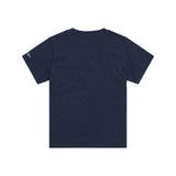 Dunkelblaues, meliertes T-Shirt für Jugendliche von TROY LEE DESIGNS mit Badge-Design, Freizeitbekleidung, vorderes Motiv sichtbar