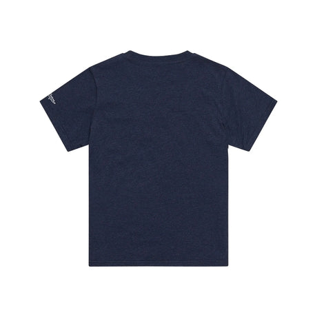 Dunkelblaues, meliertes T-Shirt für Jugendliche von TROY LEE DESIGNS mit Badge-Design, Freizeitbekleidung, vorderes Motiv sichtbar