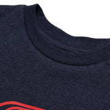 Dunkelblaues, meliertes T-Shirt für Jugendliche von TROY LEE DESIGNS mit Badge-Design, bequeme Freizeitbekleidung