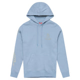 Rauchblaue Troy Lee Designs Peace Out Damen Hoodie aus Freizeitbekleidung, komfortabel und stilvoll mit Peace-Out-Design.