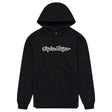 Schwarzer Troy Lee Designs Signature Damen-Hoodie aus Freizeitbekleidung mit Logo-Design, bequem und stylisch.