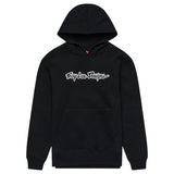 Schwarzer Troy Lee Designs Signature Damen-Hoodie aus Freizeitbekleidung mit Logo-Design, bequem und stylisch.