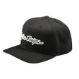 Schwarzer TROY LEE DESIGNS Curved Snapback Signature Cap, Freizeitbekleidung, seitliche Ansicht