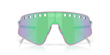 OAKLEY Sutro TI Sweep Sonnenbrillen mit poliertem Ölslick-Rahmen und Prizm Road Jade Linse, sportlich und stilvoll