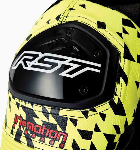 RST Pro Series D3O Airbag Lederkombi - Schwarz/Flo Gelb
