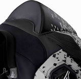 Schwarze und silberne RST Pro Series D3O Airbag Motorrad Lederkombi, 1-teilig, mit Schutzpaneelen und sportlichem Design