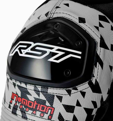 RST Pro Series D3O Airbag Lederkombi - Schwarz/Silber