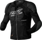 RST Race Dept D3O Performance Airbag Jacke, schwarze Motorradweste mit integriertem Airbag und D3O Schutzmaterial, Frontansicht