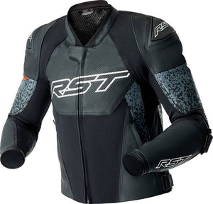RST Pro Series Supersport-K D3O Leder Motorradjacke - Schwarz/Grau