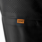 Schwarze RST S1 D3O Leder Motorradjacke für Touren, mit Schutzpolsterung und sportlichem Design, auf einem weißen Hintergrund.