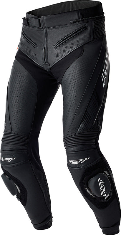 RST Tractech Evo D30 Leder Motorradhose - Schwarz/Weiß