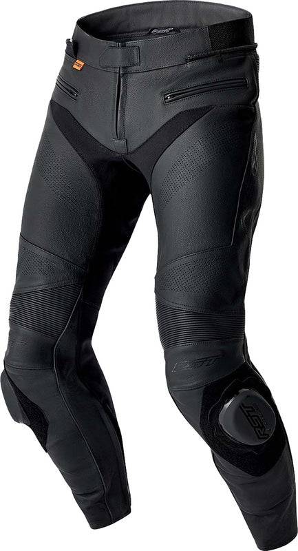 Schwarze RST S1 D30 Leder Motorradhose für Touren, robuste Motorradhosen aus Leder mit Schutzpolster, bequem und strapazierfähig