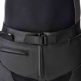 Schwarze RST T2 D3O Leder Motorradhose in Kurzgröße, robuste Tourenhose mit D3O-Protektoren, für sicheren Motorradfahren