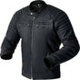 Schwarze RST Brixton D3O Textile Motorradjacke, klassische Jacken-Design, sichtbare Sicherheitsprotektoren an Schultern und Brust