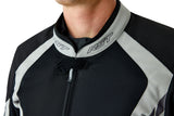Schwarze und silberne RST Pro Series Ventilator Motorradjacke aus D3O-Textil, Adventure-Jacke mit Belüftung für Motorradfahrer