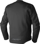 Schwarze RST F4 D3O Textil Motorradjacke, Tourenjacke mit Protektoren, für sicheren Schutz beim Motorradfahren.