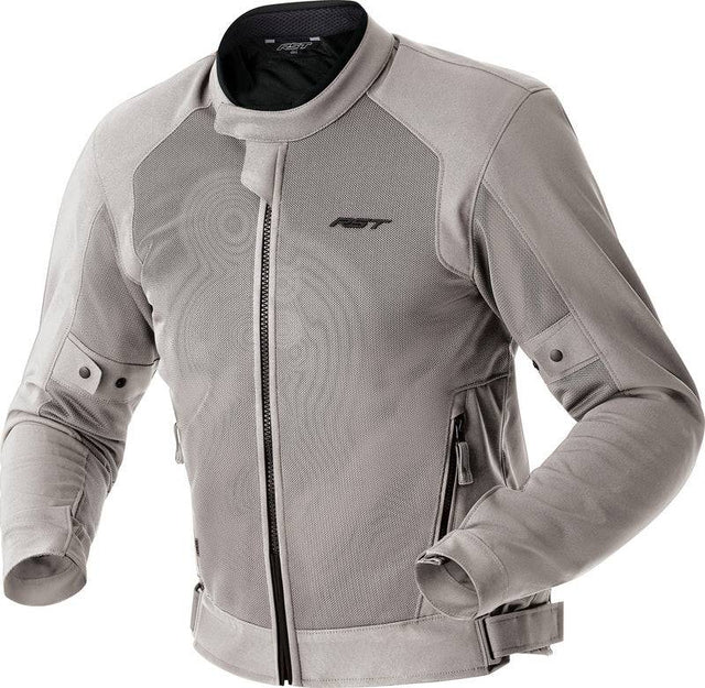 RST Spectre Air D3O Textil Motorradjacke in Silber, Touring-Jacke mit Belüftung und Protektoren für Motorradfahrer